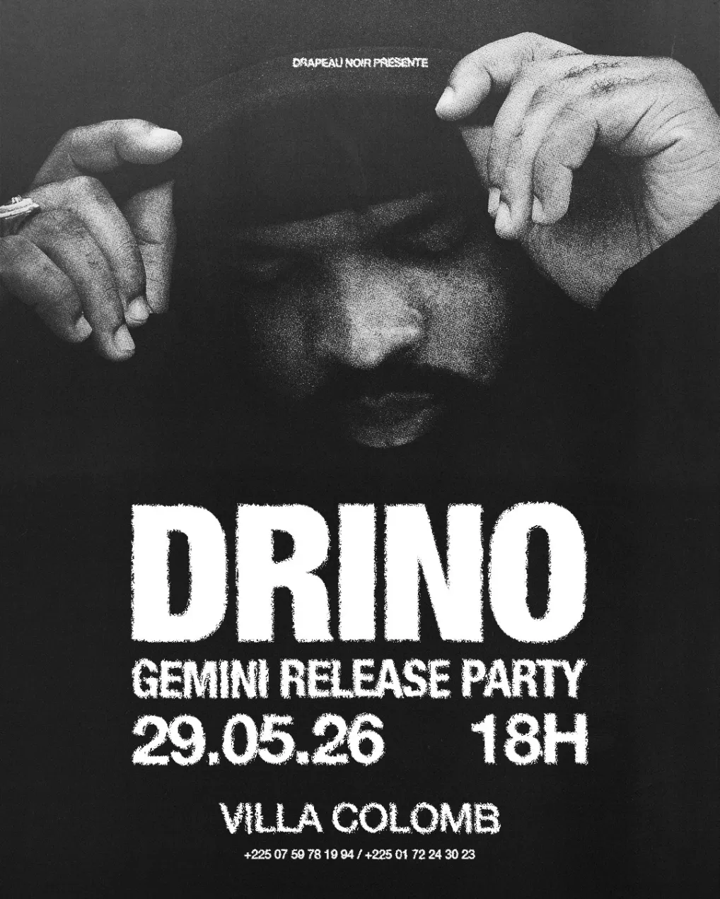 Affiche de la release party, Villa Colomb